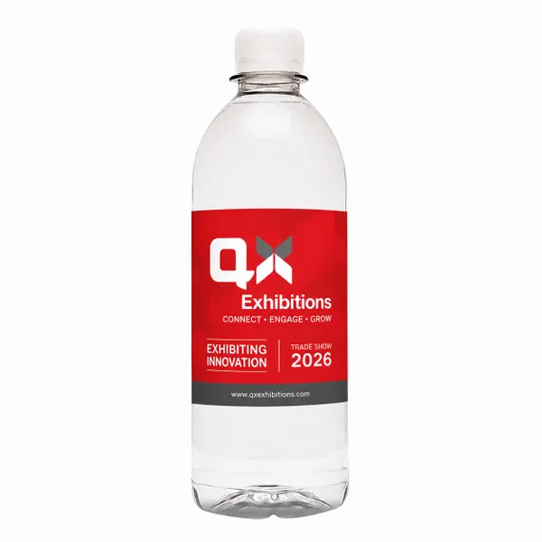 16.9 oz Light Blue Water Bottle - Custom Patch Factory