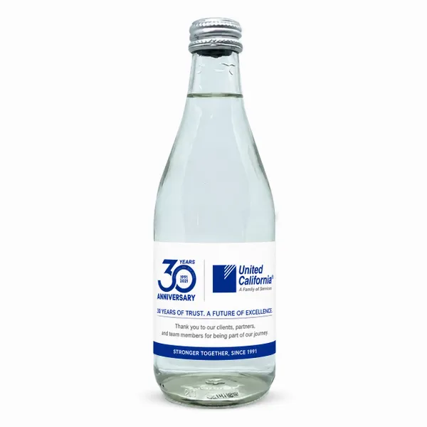 12 oz Glass Water Bottle (GLA12) - Custom Patch Factory