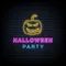 Halloween Party Neon Sign with Pumpkin - Custom Patch Factory