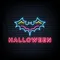 Halloween Neon Sign with Bat - Custom Patch Factory
