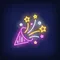 Party Hat Neon Sign - Custom Patch Factory