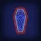 Vampire Coffin Neon Sign - Custom Patch Factory