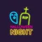 RIP Ghost Halloween Night Neon Sign - Custom Patch Factory
