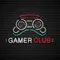 Gamer Club Neon Sign - Custom Patch Factory