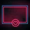 Love Heart Neon Glowing Frame Neon Sign - Custom Patch Factory