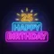 25th Happy Birthday Neon Sign - Custom Patch Factory