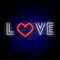 Love Heart Neon Sign - Custom Patch Factory