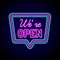We're Open Neon Sign - Custom Patch Factory