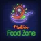 Midtown Food Zone Neon Sign - Custom Patch Factory