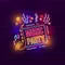Music Party Neon Sign - Custom Patch Factory