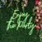 Enjoy The Party Neon Sign - Custom Patch Factory