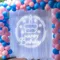 Happy Birthday Cake in Circle Neon Sign - Custom Patch Factory