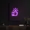 Purple Thumbs Up Neon Sign - Custom Patch Factory