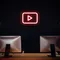 Youtube Play Button Neon Sign - Custom Patch Factory