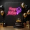 Happy Birthday Glow Neon Sign - Custom Patch Factory