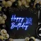 Happy Birthday Cheers Neon Sign - Custom Patch Factory