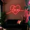 Heart of Love Neon Sign - Custom Patch Factory