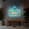 Glowing Open Neon Sign - Custom Patch Factory