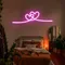 Infinity Heart Pink Neon Sign - Custom Patch Factory
