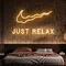 Nike Just Relax Neon Sign - Custom Patch Factory