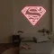 Superman Neon Sign - Custom Patch Factory