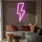 Pink Thunder Neon Sign - Custom Patch Factory