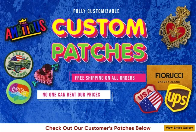 Custom Velcro Embroidered Patches  Pins, Buttons & Patches 
