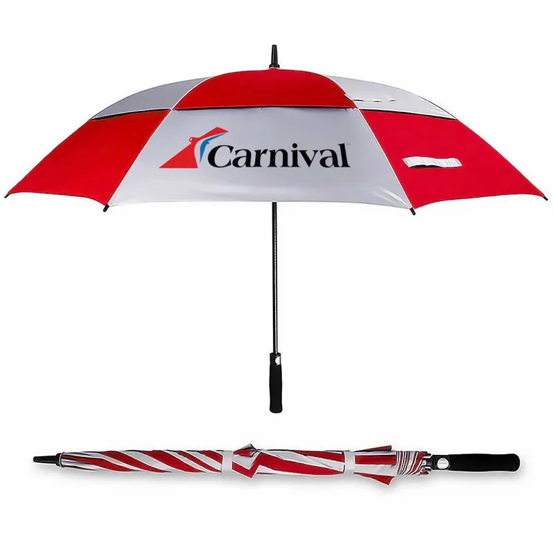 Vented Golf Umbrella - 62 in Arc - Custom Patch Factory