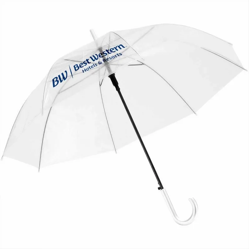 Clear Umbrella - 46 in Arc - Custom Patch Factory