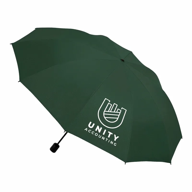 Auto Folding Umbrella - 42 In Arc - Custom Patch Factory