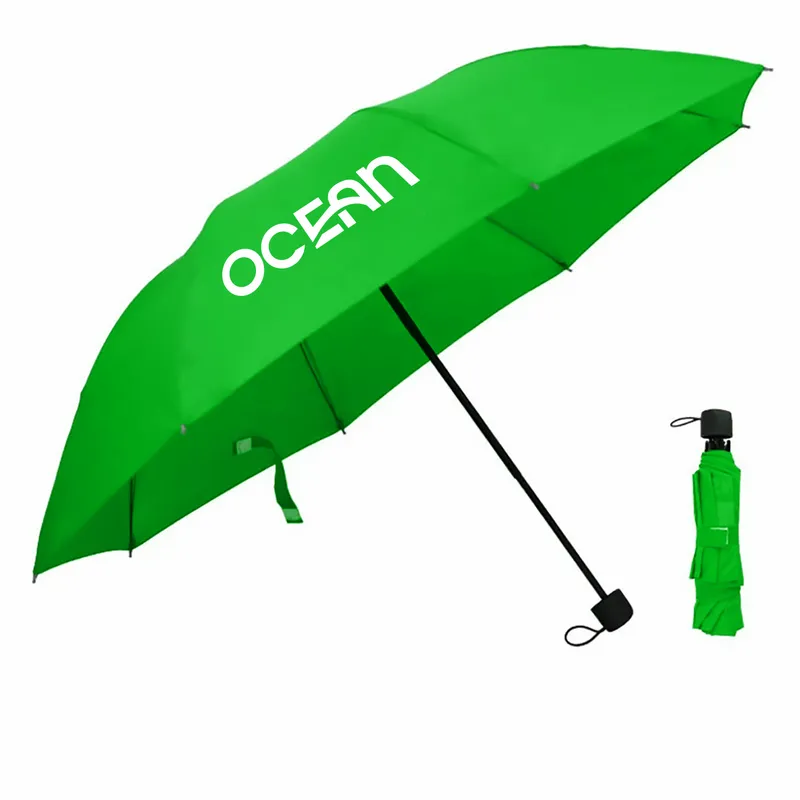 Compact Foldable Umbrella - 42 in Arc - Custom Patch Factory