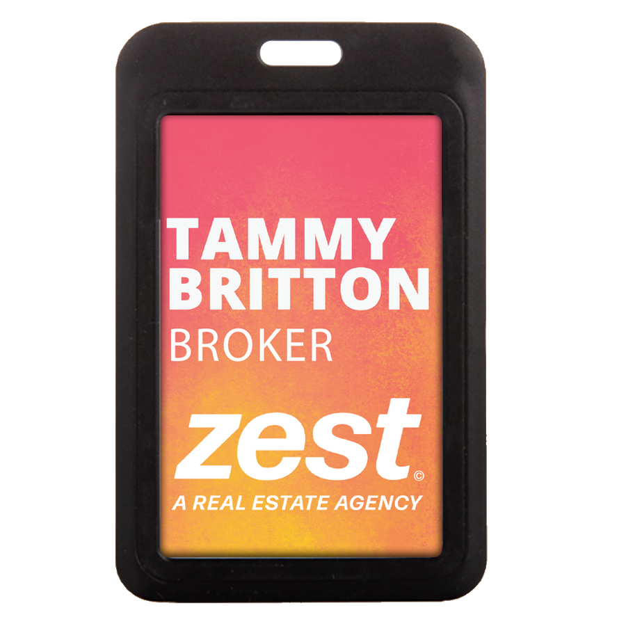 Full Color Printed Plastic Holder - Custom Patch Factory