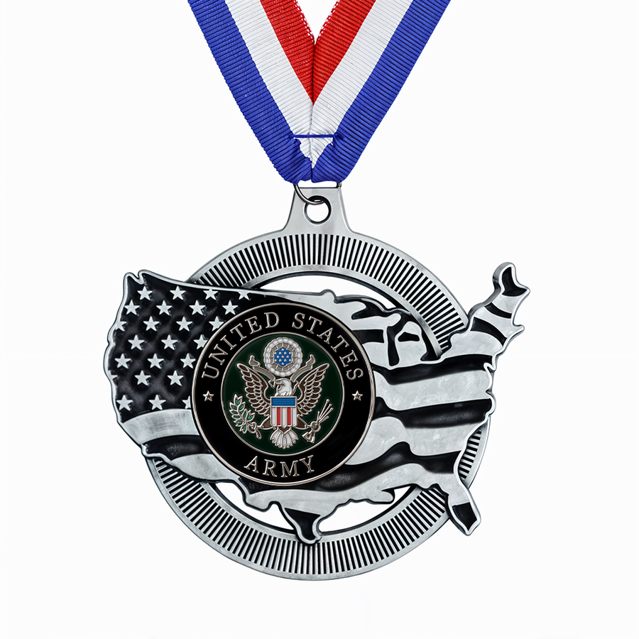 United States Shaped Medal - Custom Patch Factory