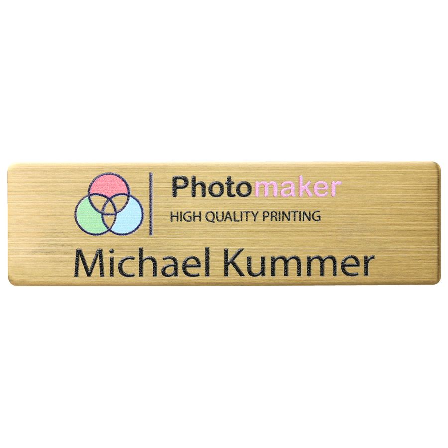 UV Printed Name Badges - Custom Patch Factory