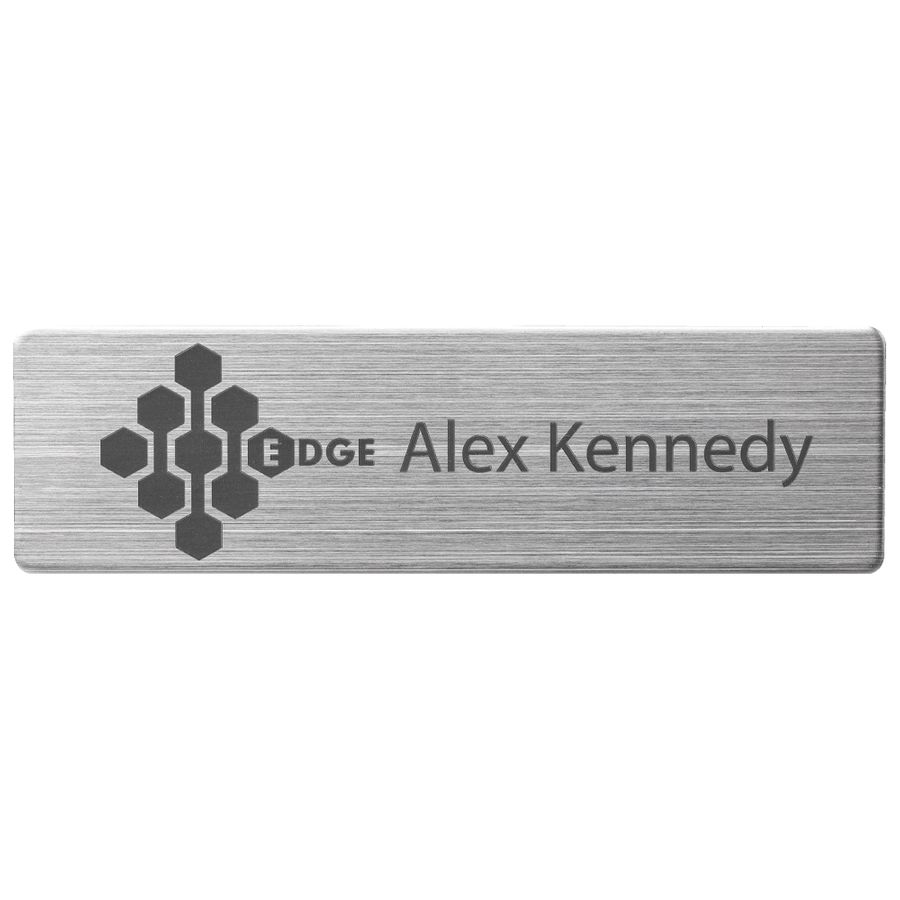 Engraved Metal Name Badges - Custom Patch Factory
