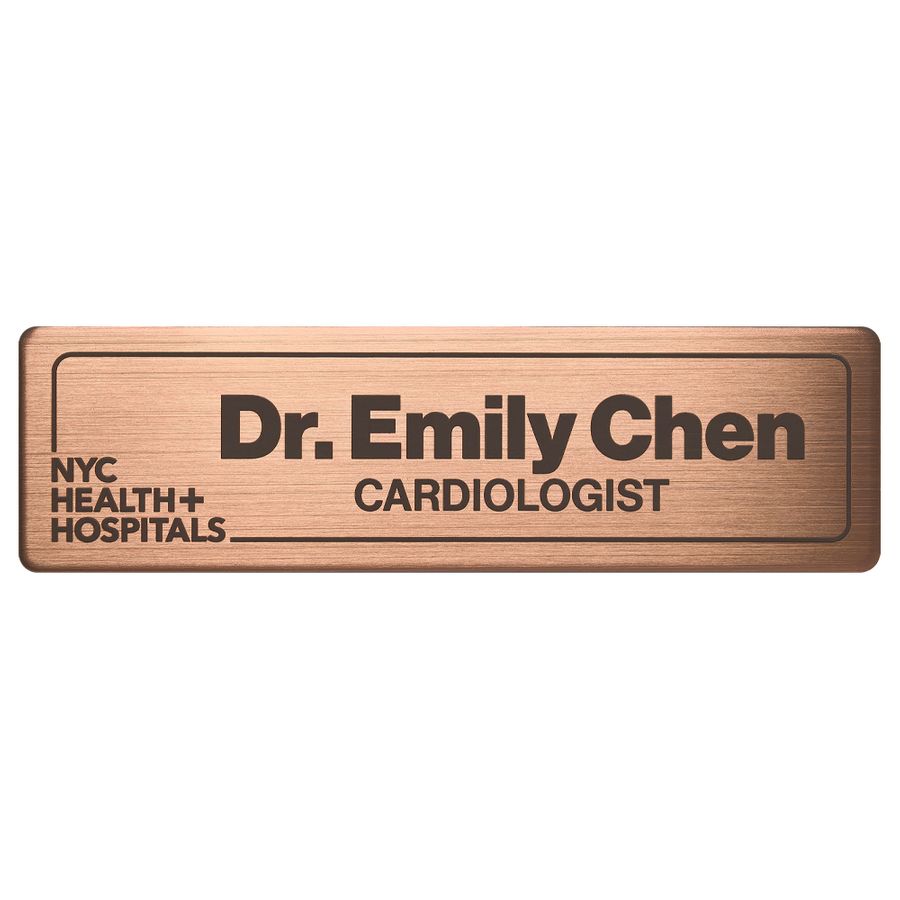 Engraved Metal Name Badges - Custom Patch Factory