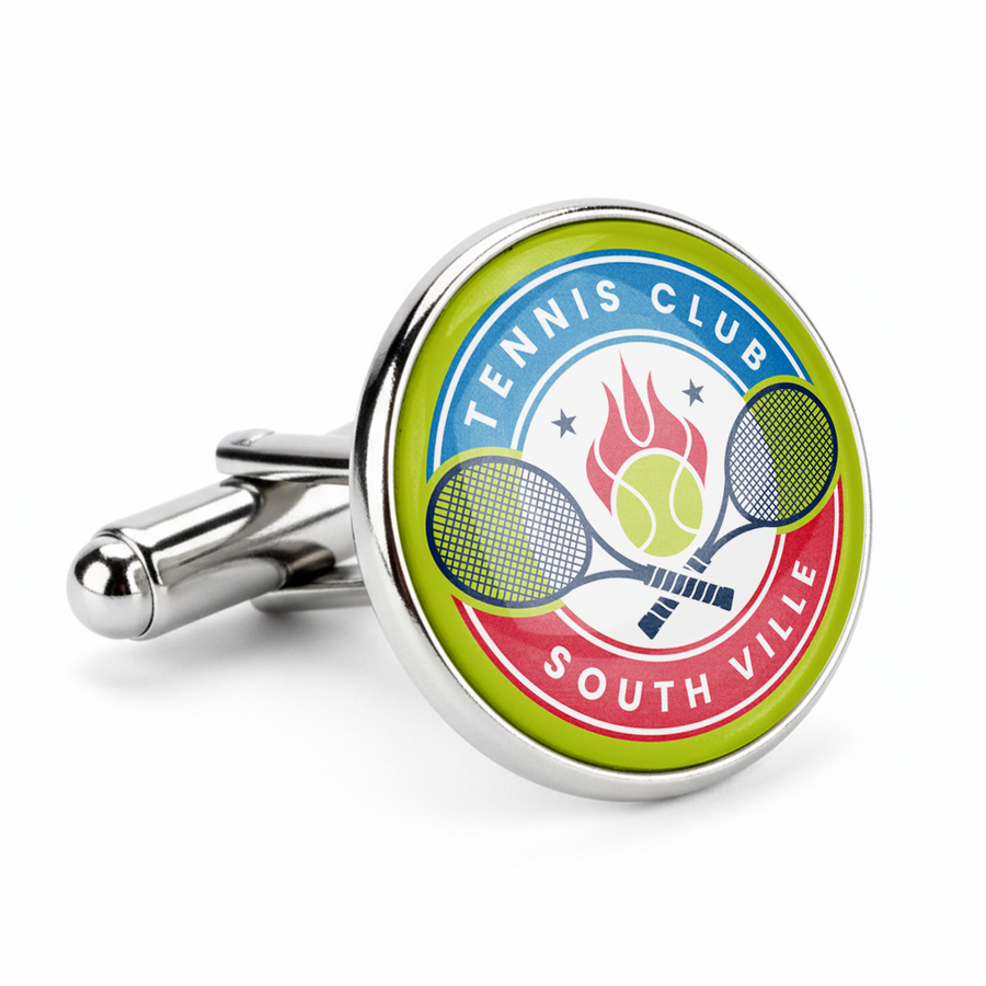 Epoxy Cufflinks - Custom Patch Factory