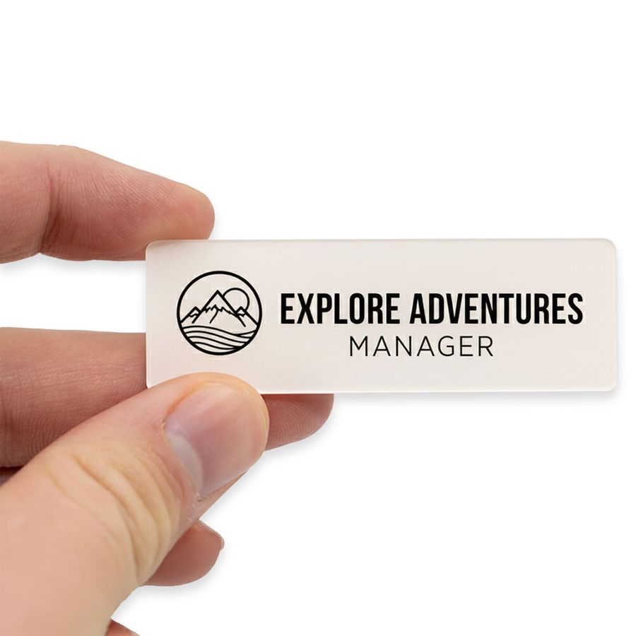 Acrylic Name Badges - Custom Patch Factory