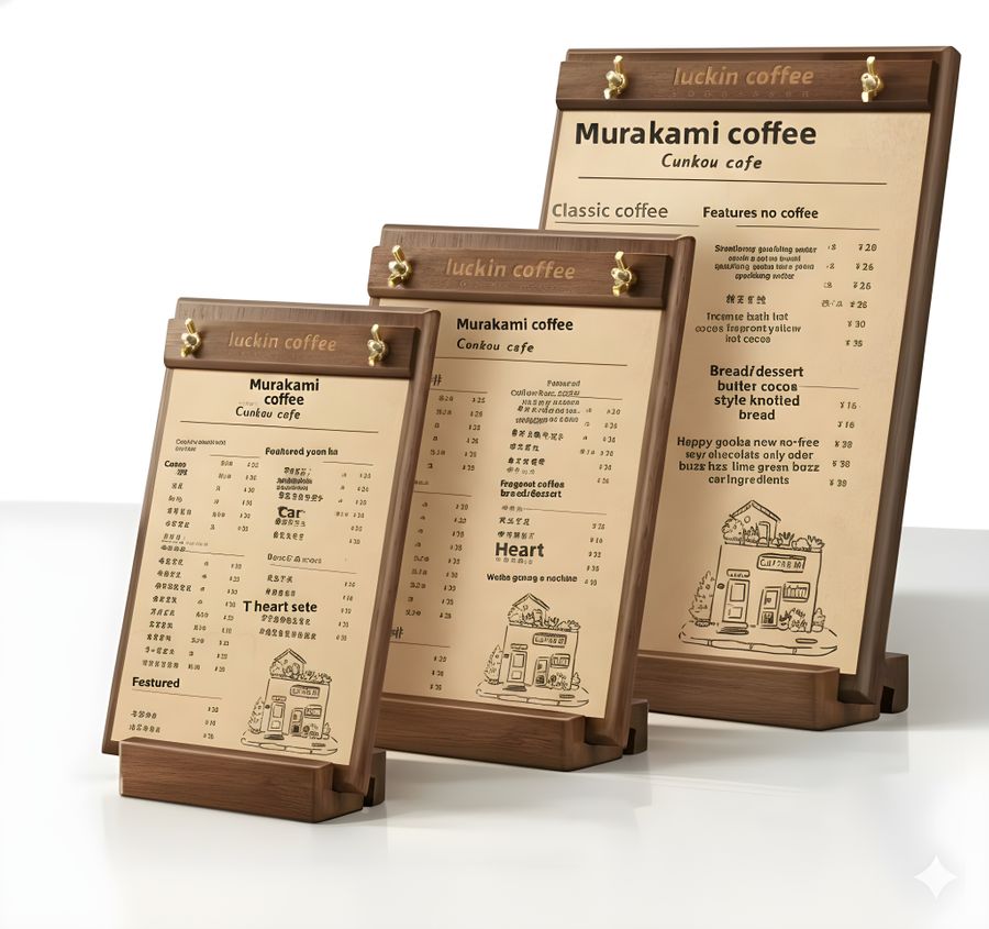 Wood Menus - Custom Patch Factory