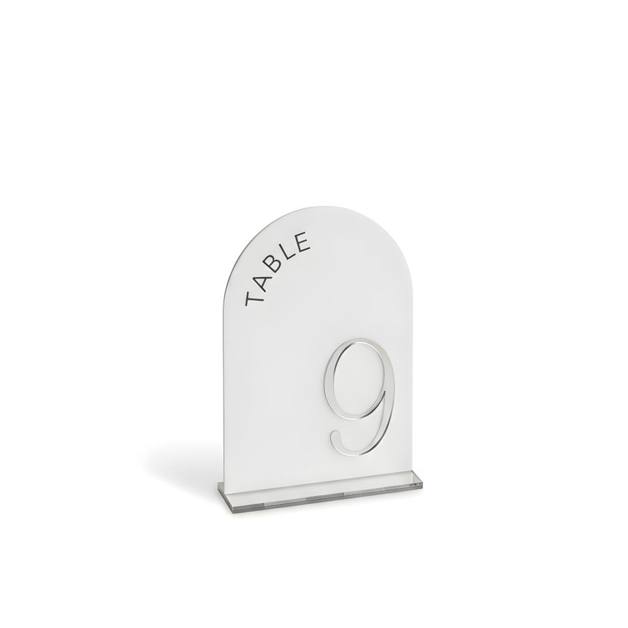 Metallic Table Numbers - Custom Patch Factory