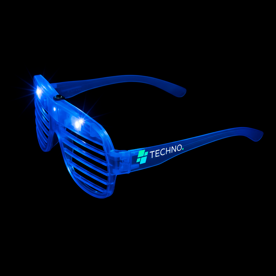 Light-Up LED Slotted Glasses - Custom Patch Factory