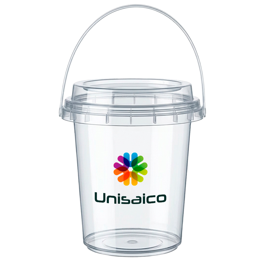 Premium Transparent Drink Buckets - Custom Patch Factory