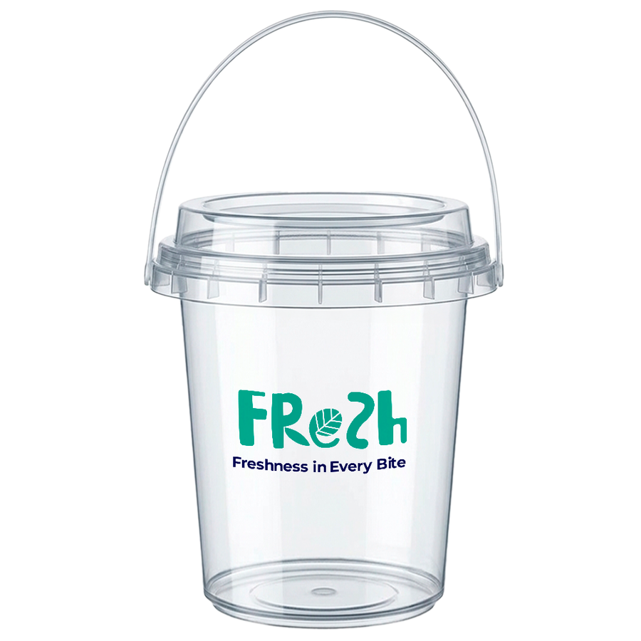 Premium Transparent Drink Buckets - Custom Patch Factory