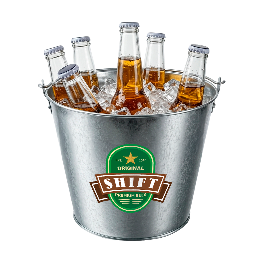 Tinplate Beer Buckets & Opener Combo - Custom Patch Factory
