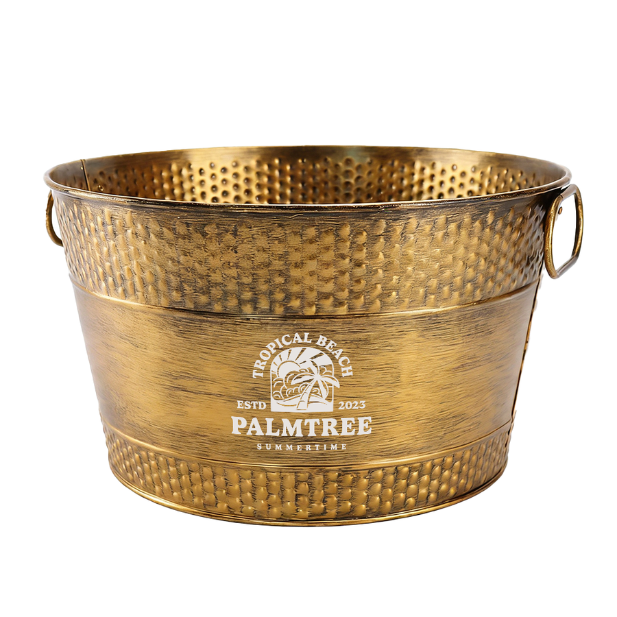 Galvanized Beverage & Ice Buckets - Custom Patch Factory