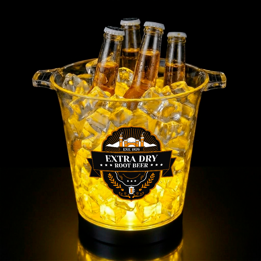 Multi-Color Light-Up Drink Buckets - Custom Patch Factory