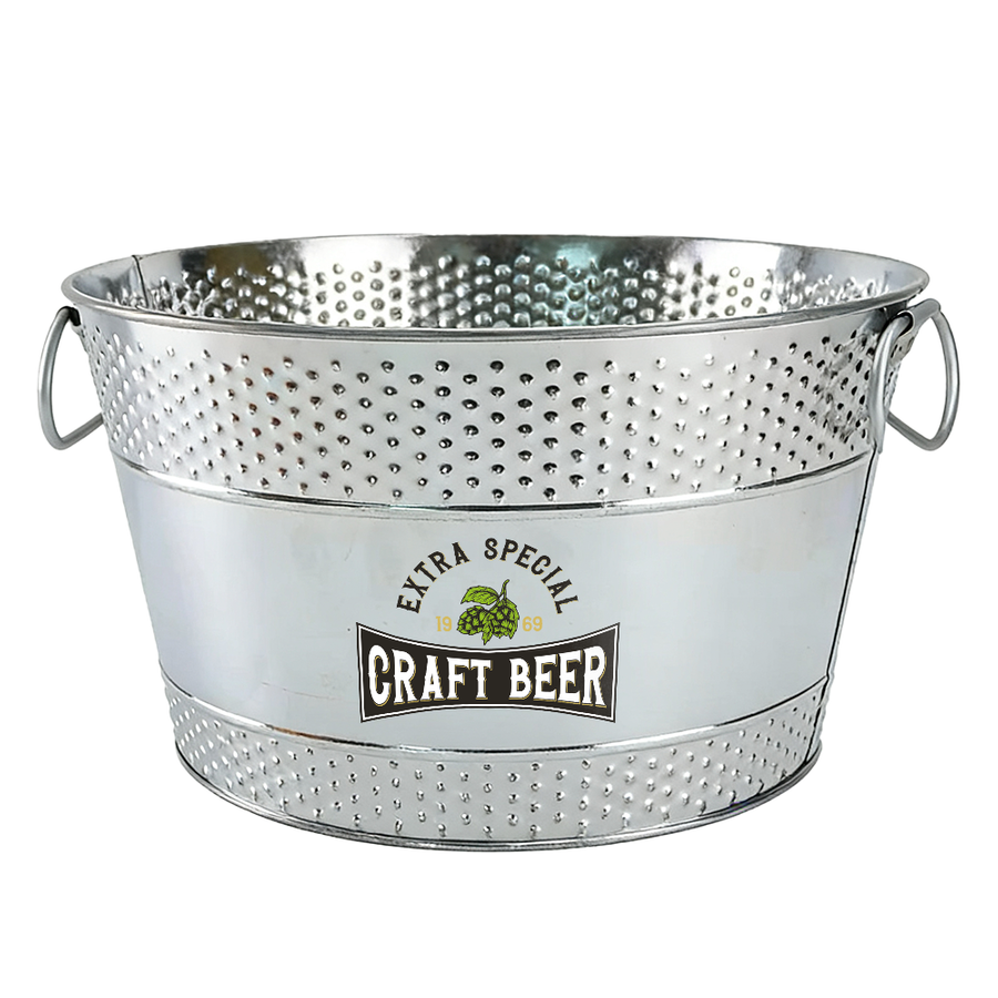 Galvanized Beverage & Ice Buckets - Custom Patch Factory