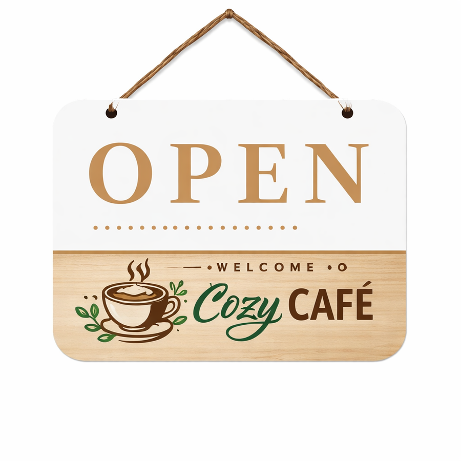 Plastic Hanging Door Signs - Custom Patch Factory