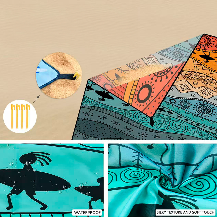 Windproof Beach Mats - Custom Patch Factory