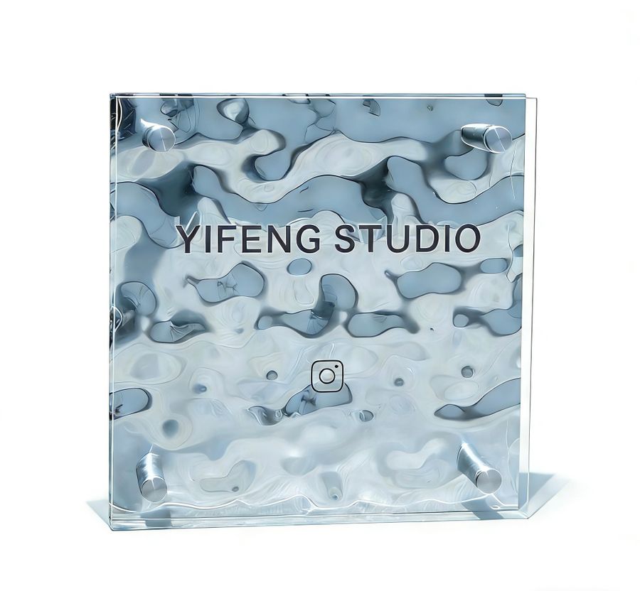 Ripple Texture Acrylic Door Signs - Custom Patch Factory